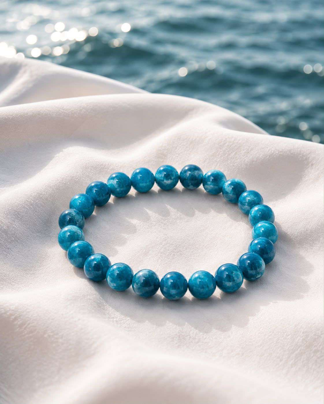 Blue Apatite Gemstone Bracelet