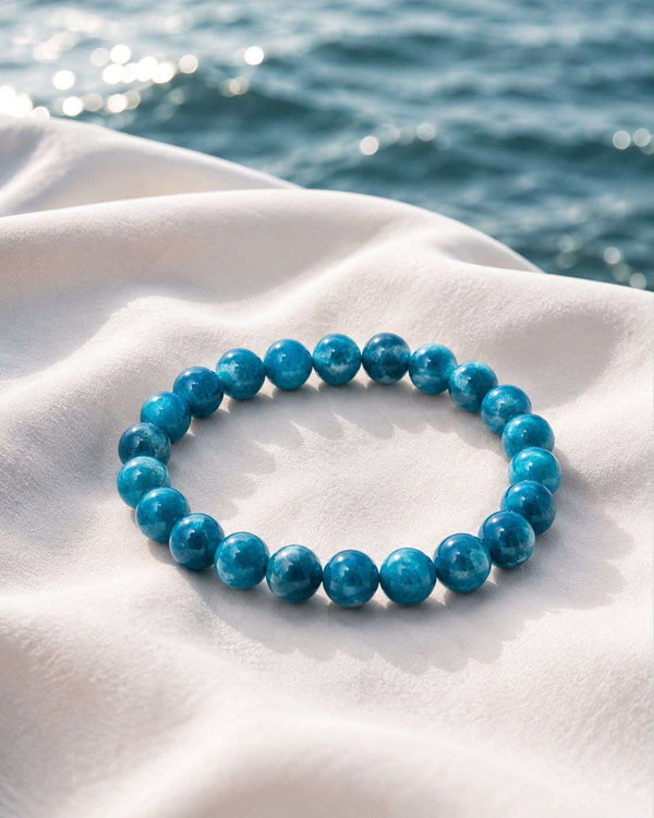 Blue Apatite Gemstone Bracelet
