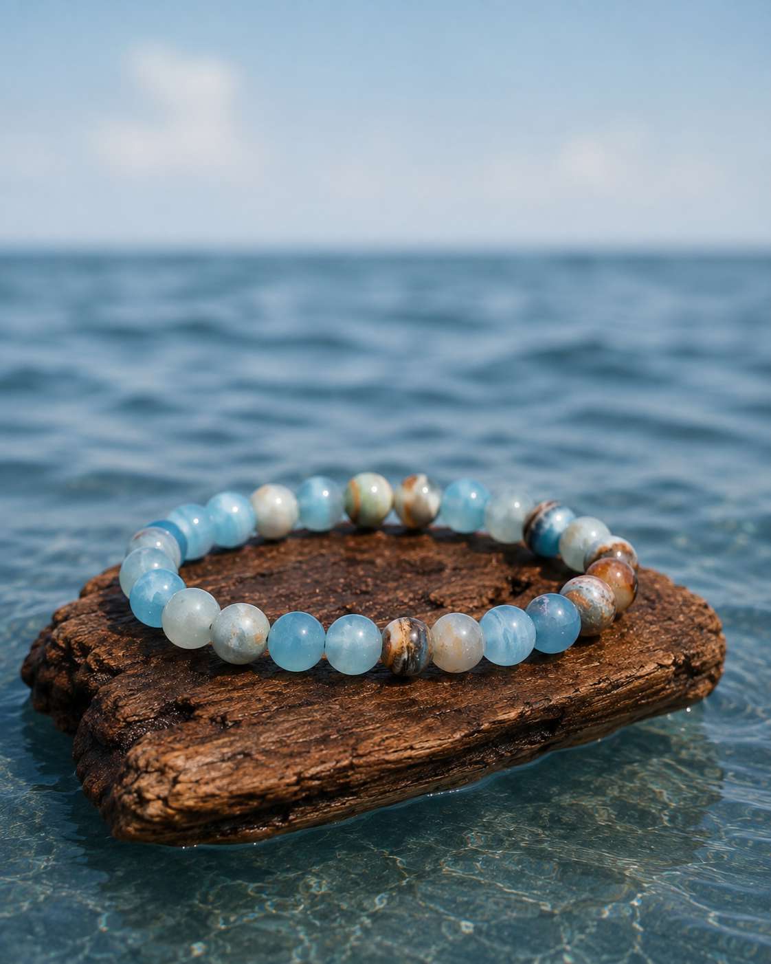 Blue Calcite Gemstone Bracelet