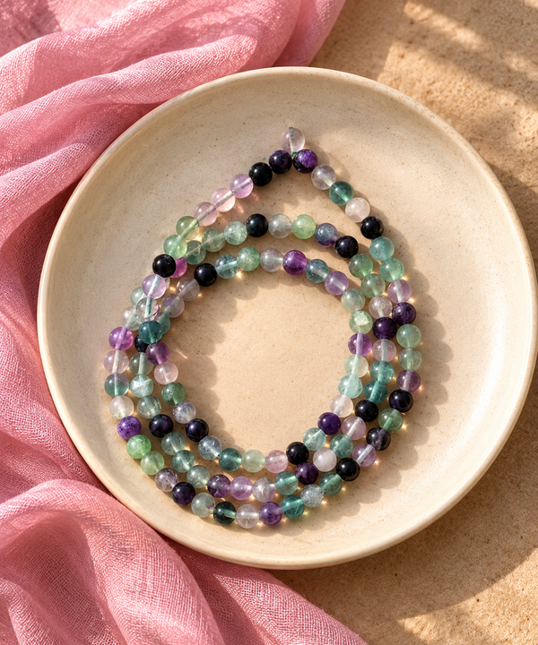 Multi Fluorite Gemstone Neckpiece