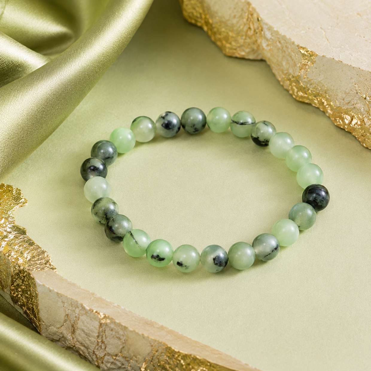 Prehnite jewellery